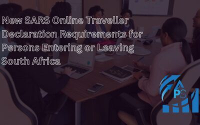 New SARS Online Traveller Declaration Requirements for Persons Entering or Leaving South Africa